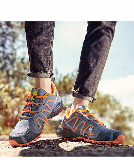Men's Multicolour Outdoor Sneakers – Non-Slip, All-Season