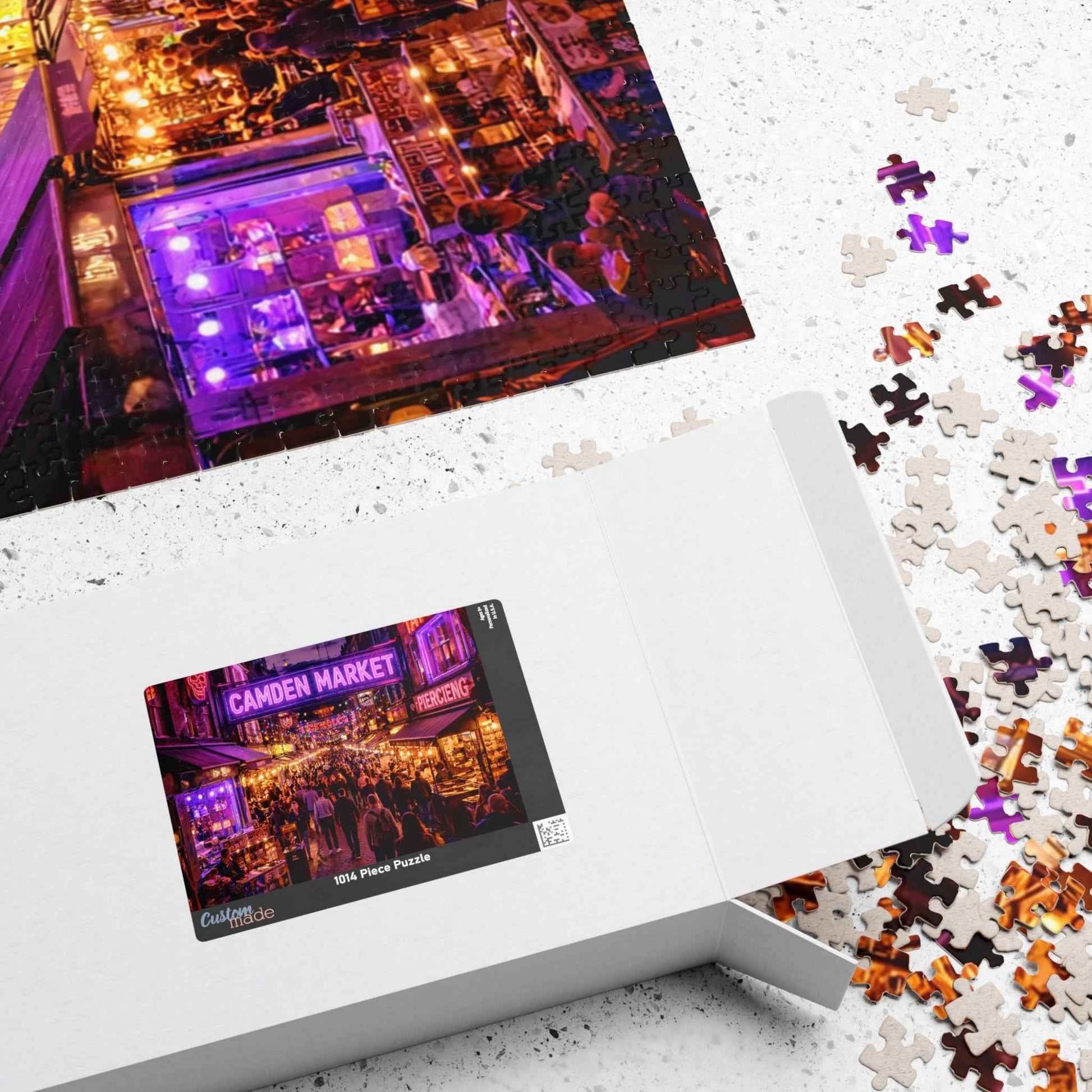 Camden Market Neon Night Jigsaw Puzzle – 110, 252, 520 & 1014 Pieces
