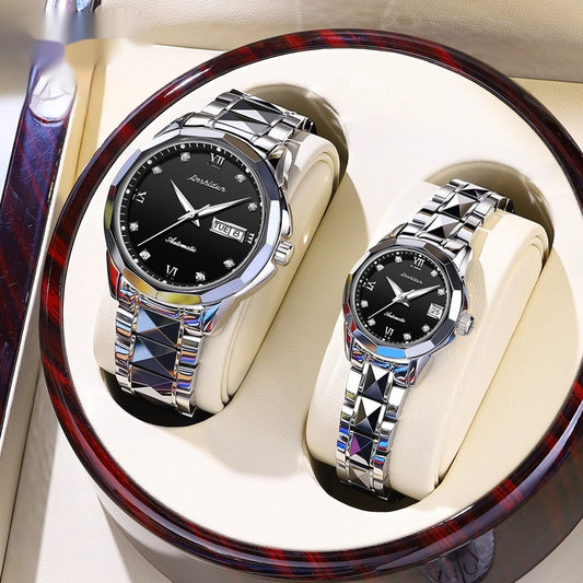 Couples Casual Mechanical Watch Set Pair