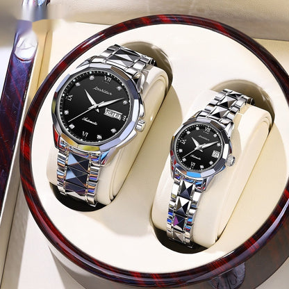 Couples Casual Mechanical Watch Set Pair