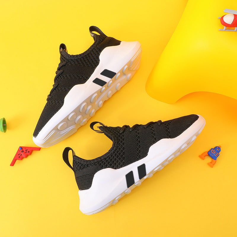 Children's Breathable Mesh Sports Trainers – EU 26–39