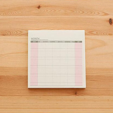 Mini Desk Planner Notepad | Weekly, Monthly & Work | 60 Sheets