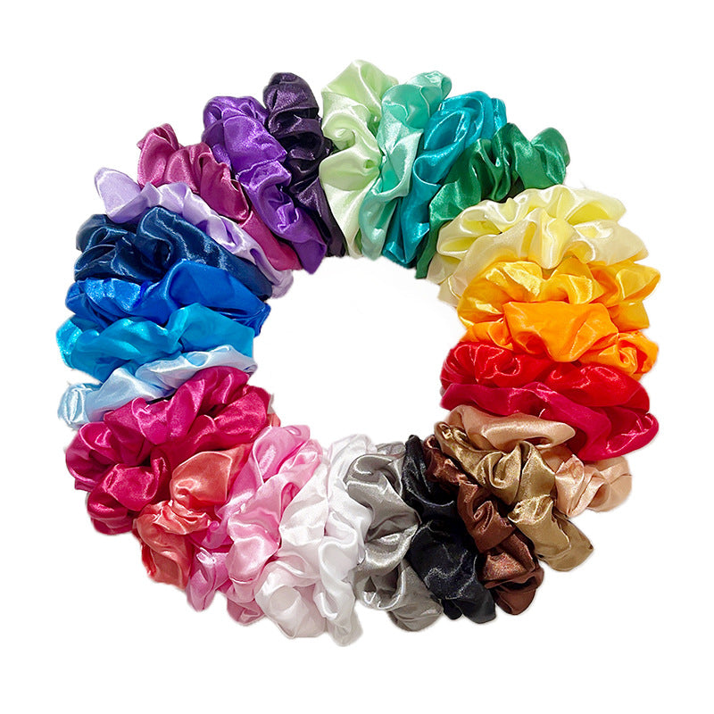 Satin Scrunchie Set – 20, 30 or 40 Piece Korean Hair Ties