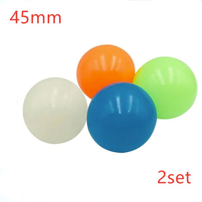 Sticky Wall Ball Stress Relief Toy - Glow Squish Ball for Kids and Adults