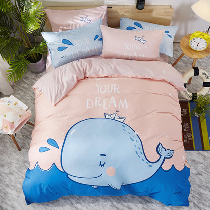 Cartoon Print Cotton Bedding Set 4 Piece | 32 Designs