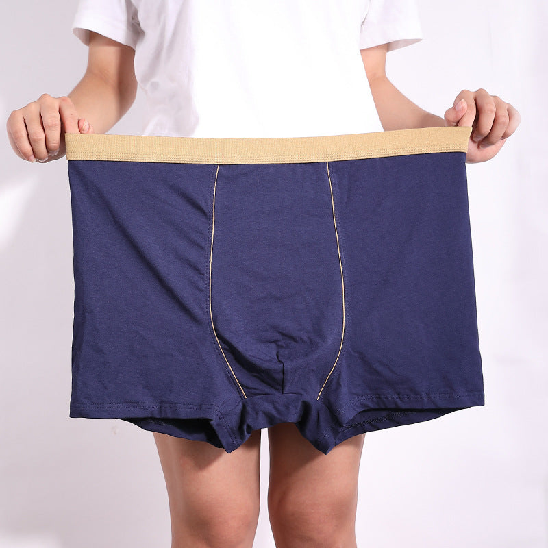 Men's Oversized Cotton Boxer Shorts – Breathable Baggy Trunks