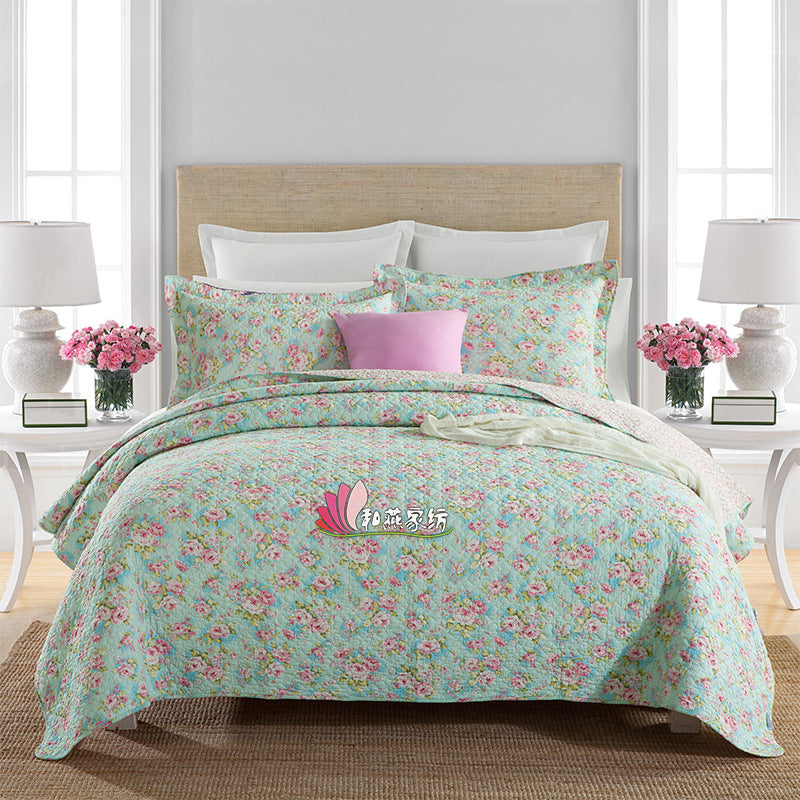 Cotton Summer Quilt Set | 3 Piece | 6 Patterns