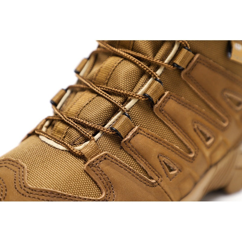 Men's Waterproof Tactical Military Boots | Mid-Top Combat