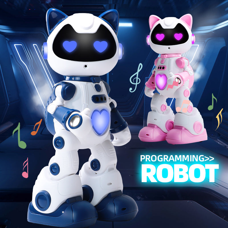 Programmable Gesture Control Robot Toy | RGB Light & Spray
