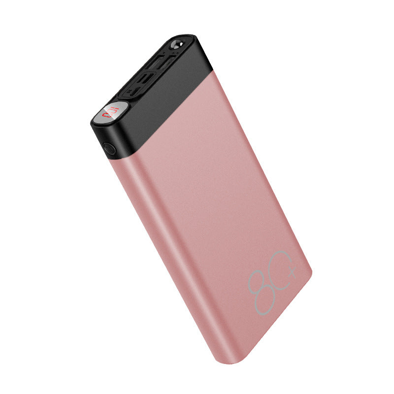 Slim Alloy Power Bank with LCD Display – Fast Charging 10000mAh & 20000mAh