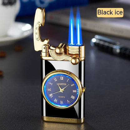 2-in-1 Watch Lighter with Butane Torch Flame