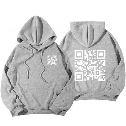 F K You QR Code Hoodie – Oversized Unisex Fleece-Lined | 10 Colours | Sizes XS–5XL