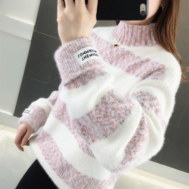 Abstract Modal Knit Off-Shoulder Sweater | Women's Knitwear
