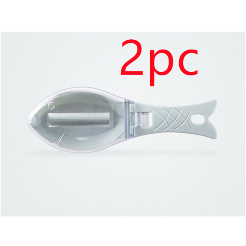 Fish Scale Scraper with Cover & Hanging Hook | Kitchen Descaling Tool