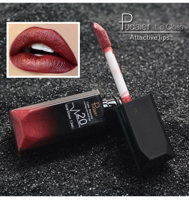Matte Liquid Lip Gloss – Waterproof Long-Lasting 8ml, 21 Shades
