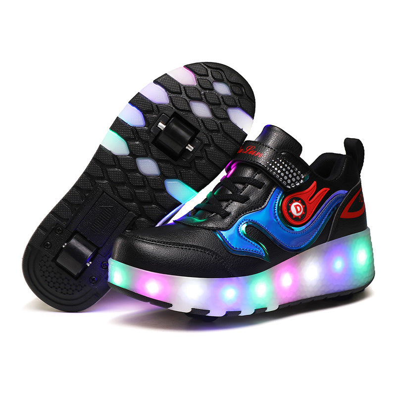 Children's LED Wheel Shoes | USB Rechargeable Roller Skate Shoes