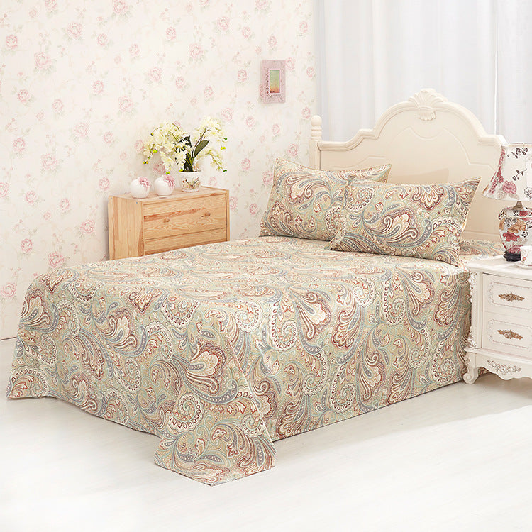 Floral Print Cotton Blend Duvet Cover | 6 Colours 2 Sizes