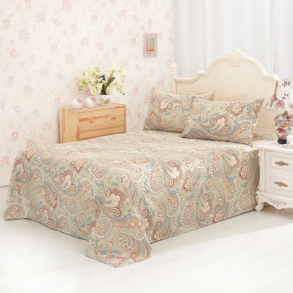Floral Print Cotton Blend Duvet Cover | 6 Colours 2 Sizes