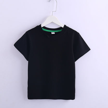 Children's Solid Colour Short Sleeve T-Shirt | 8 Colours