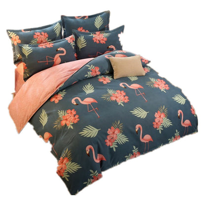Cotton Blend Printed Four-Piece Bedding Set | 4 Designs