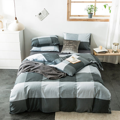 Geometric Quilted Cotton Bedding Set 4 Piece | 15 Designs