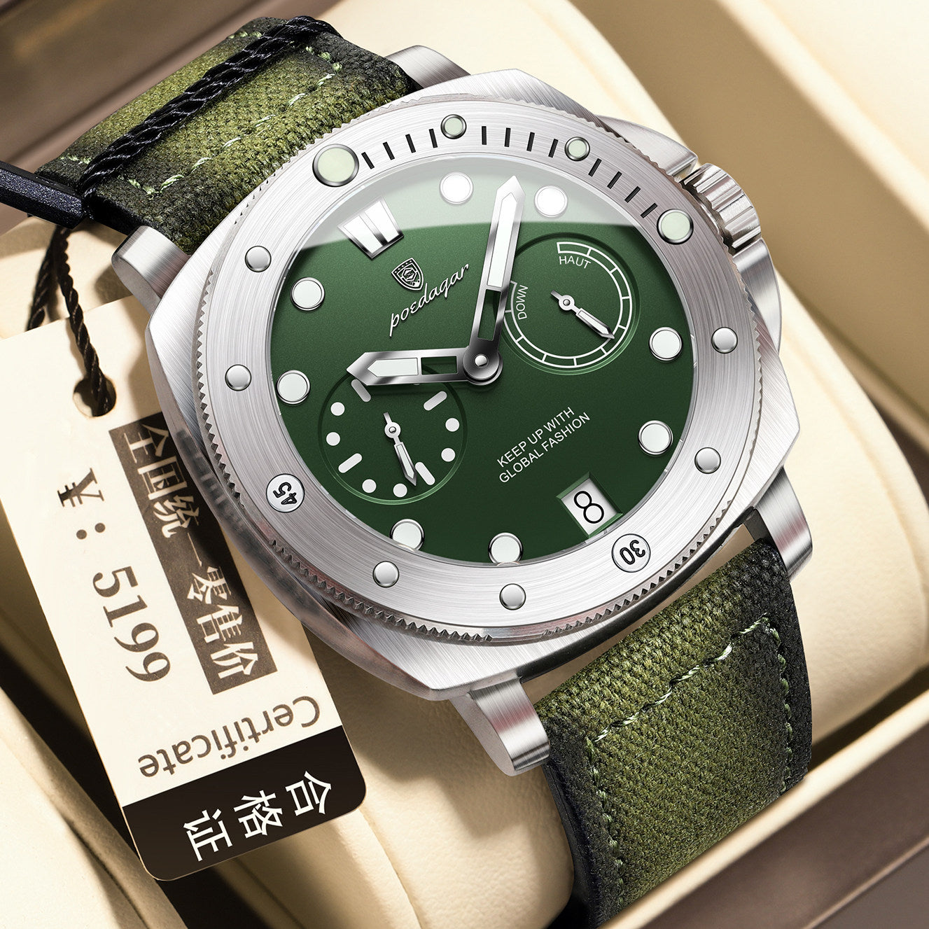 Men's Slim Casual Quartz Watch – Luminous & Waterproof | 5 Styles