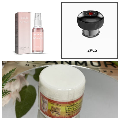 Electric Vacuum Cupping & Gua Sha Massager — Smart Breathing Therapy Device with Heat & Red Light