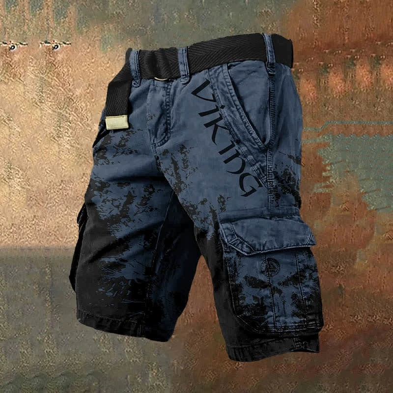 Men's 3D Digital Print Zip-Fly Shorts