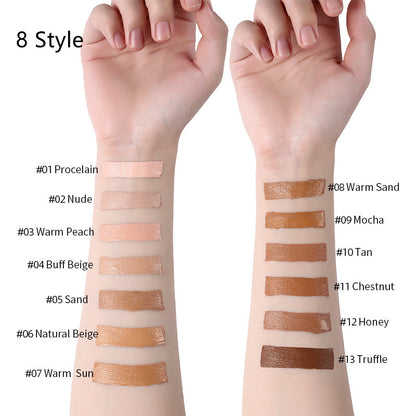 Oil-Control Liquid Foundation & Concealer – 13 Shades, Multi-Pack