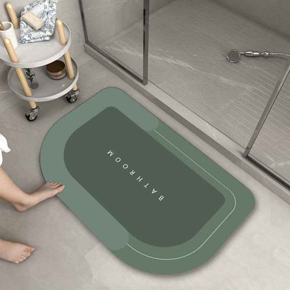 Soft Blended Bathroom Floor Mat – Non-Slip Bath Rug in Oval & Rectangle