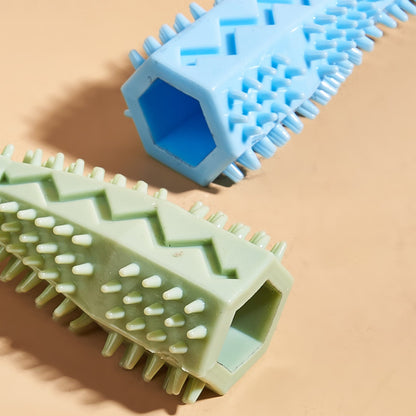 Hexagonal TPR Dog Chew Toy | Teeth Cleaning & Anxiety Relief Molar Ball