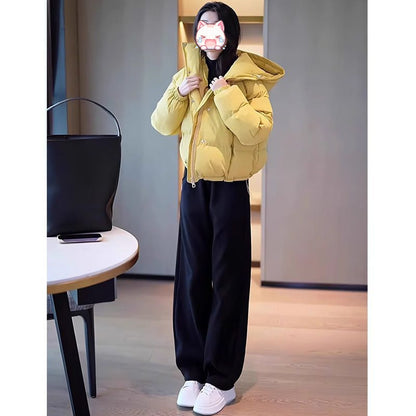 Women's Chenille Cropped Hoodie Jacket – Princess Sleeves | 5 Colours