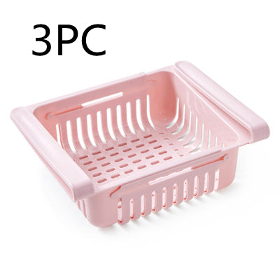 Stretchable Fridge Storage Basket Organiser