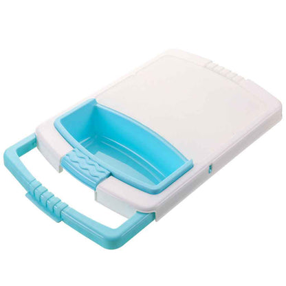 3-in-1 Sink Cutting Board with Drain Basket – Multi-Function PP Kitchen Board