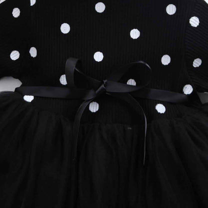 Girls Long Sleeve Tutu Lace Dress – Birthday, Christening & Party Gown