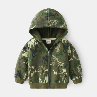 Children's Camouflage Cotton Casual Jacket | Kids Camo Top 90-130cm