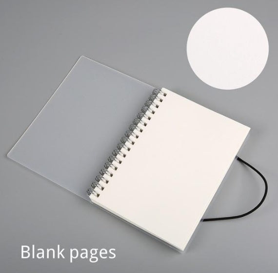 Clear Cover Spiral Notebook | 100gsm Cream Paper | A5 & A6 | 6 Styles