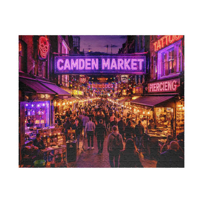 Camden Market Neon Night Jigsaw Puzzle – 110, 252, 520 & 1014 Pieces