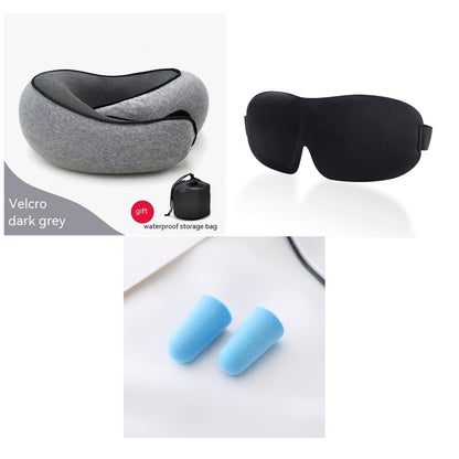 Memory Foam Travel Neck Pillow — U-Shaped Neck Support for Flights, Commuting & Long Journeys