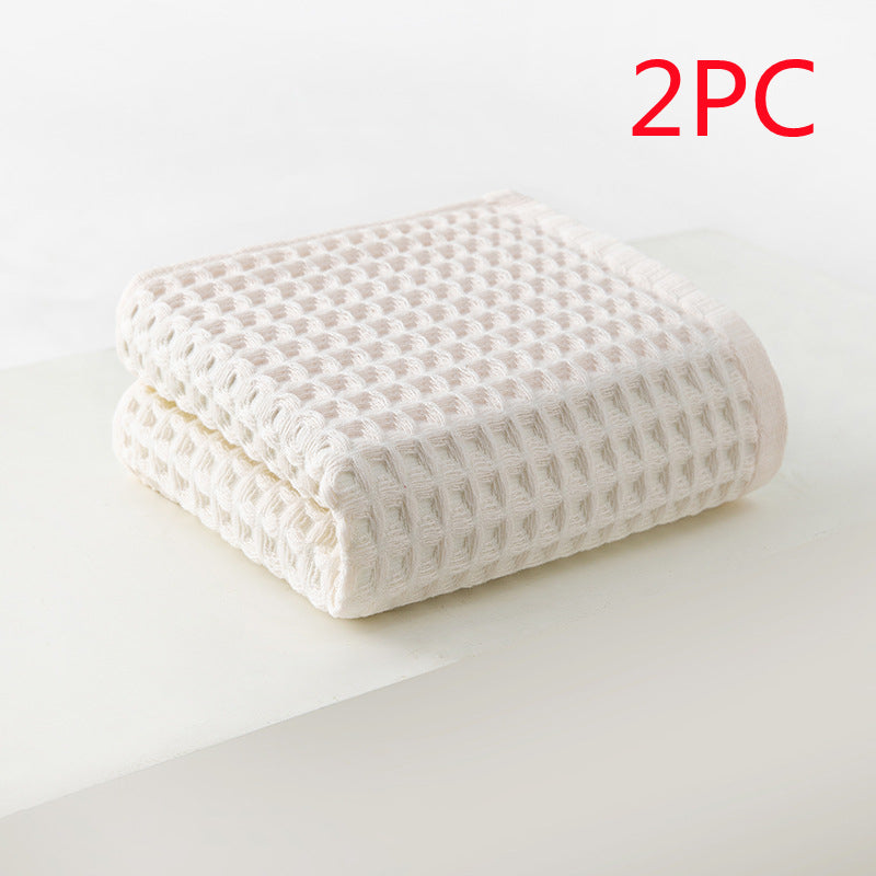 Pure Cotton Jacquard Face Towel | Low-Lint 34x72cm | 7 Colours