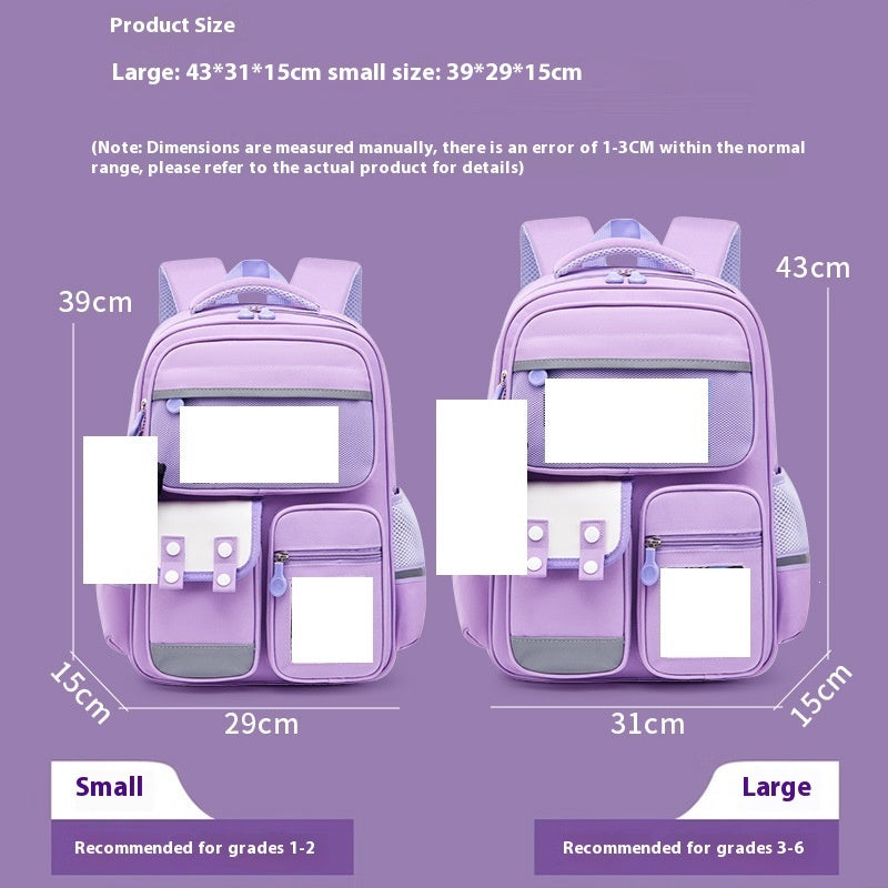 Kids' Premium Oxford School Backpack – Spine Protection & Waterproof