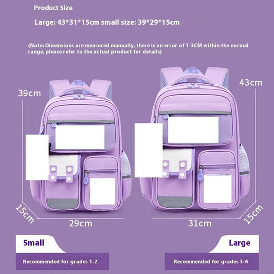 Kids' Premium Oxford School Backpack – Spine Protection & Waterproof