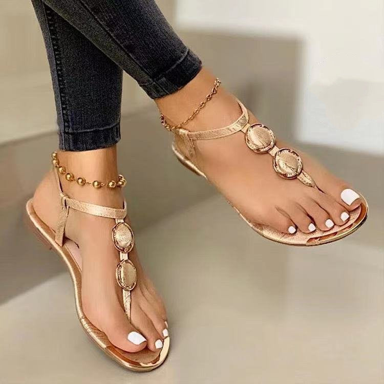 Women's Rhinestone Flat Sandals | 3 Colours | EU 35–43