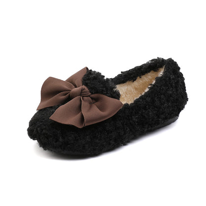Girls' Fluffy Insulated Shoes | Warm Coral Fleece Winter Shoes