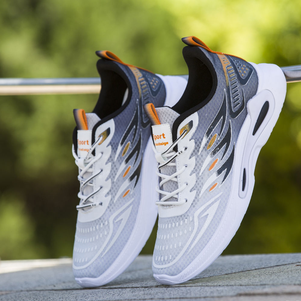 Men's Breathable Mesh Lace-Up Running Trainers | EU 39-44