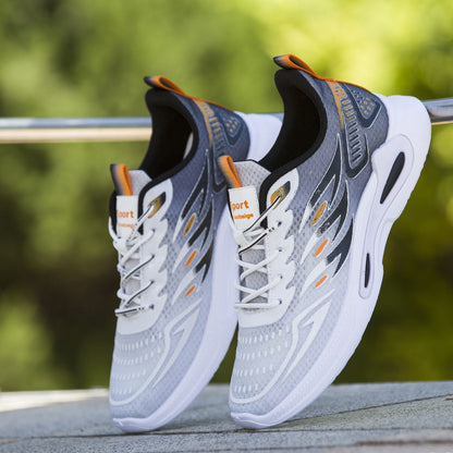 Men's Breathable Mesh Lace-Up Running Trainers | EU 39-44