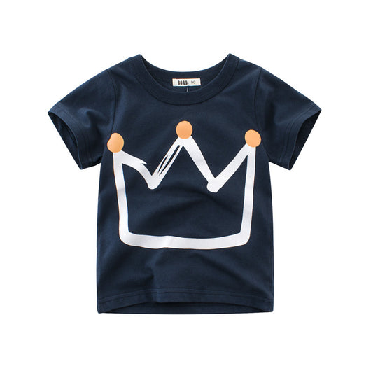 Boys' Short Sleeve Cotton T-Shirt | Age 2-10
