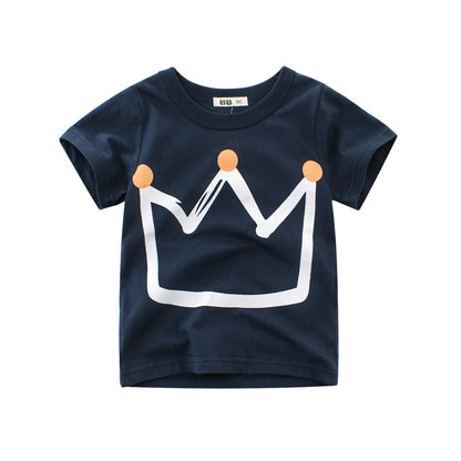 Boys' Short Sleeve Cotton T-Shirt | Age 2-10