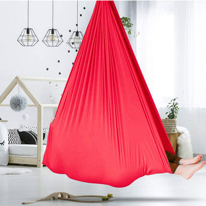 Kids Elastic Nylon Swing Hammock – Indoor & Outdoor Sensory Therapy Seat 100x280cm & 150x280cm
