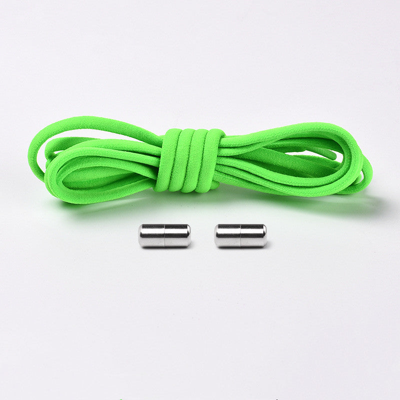 Elastic No-Tie Shoelaces – Half-Round Capsule Lock, 22 Colours